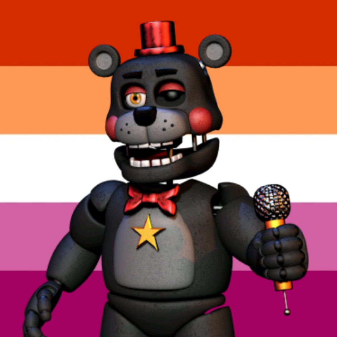 yourfavisles's tweet photo. Left from Five Nights at Freddy's is a Nonbinary Lesbian! https://t.co/ib1TvdiC7j