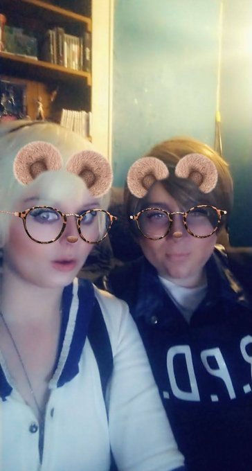 This is probably one of my favorite pics of me and Kate when we did Sherry and Leon 4 her stream. I wore<a href="/tag/mvsales"class="tags"><span>#mvsales</span></a>