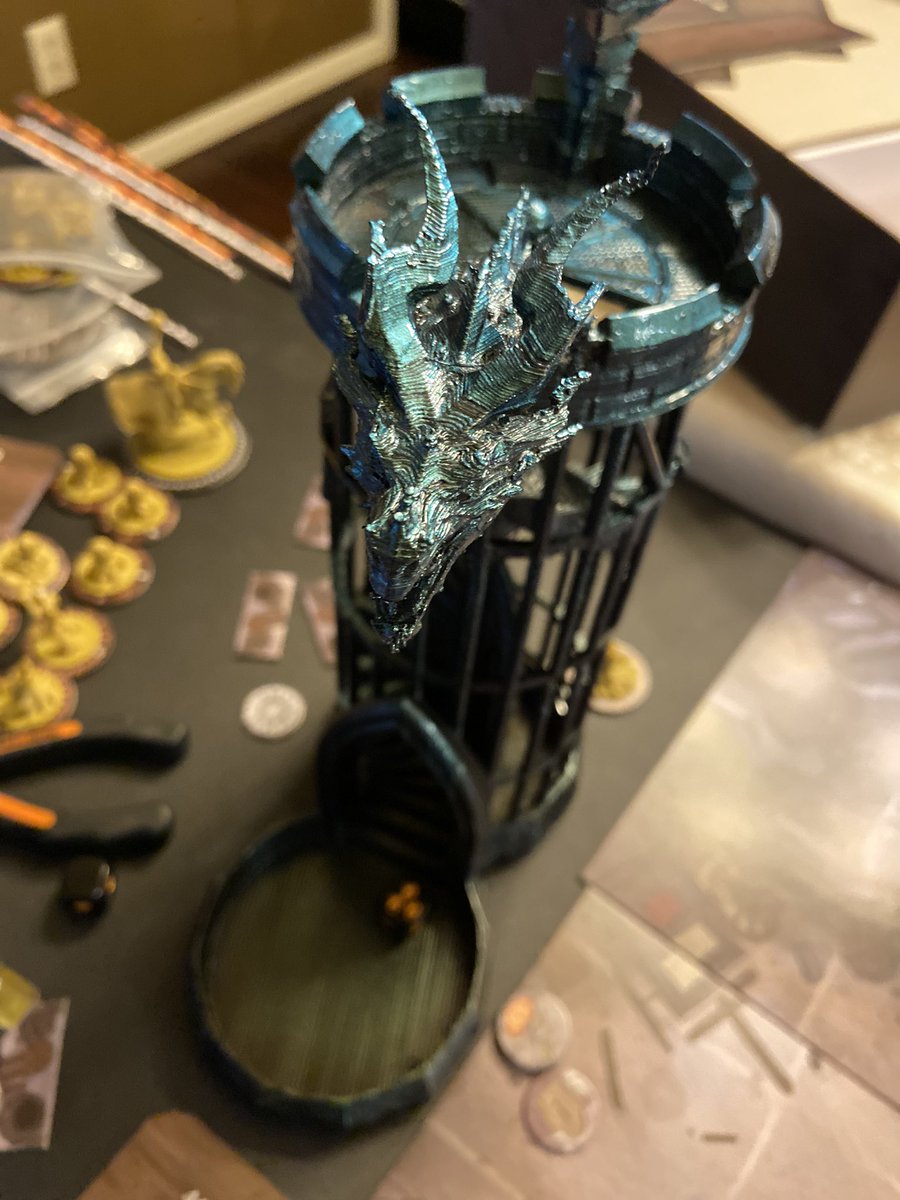 CodeDeliberate's tweet photo. #FilamentFebruary @Thangs3D New Dice tower! https://t.co/OJhFAut2Hq