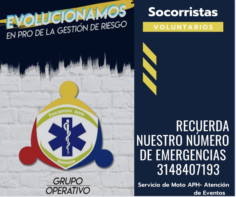 Emergencias Apolo - Antioquía (@emerapolo) on Twitter photo 