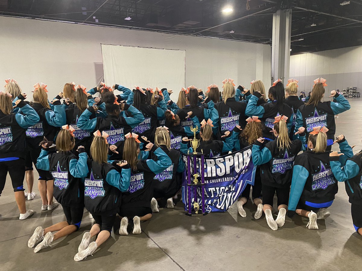 CHEERSPORTCorp's tweet photo. Nothing is better than that Champion Jacket feeling! 🏆🥇#CHEERSPORT22 @Peach_Rays https://t.co/6Mmtl5TVBL