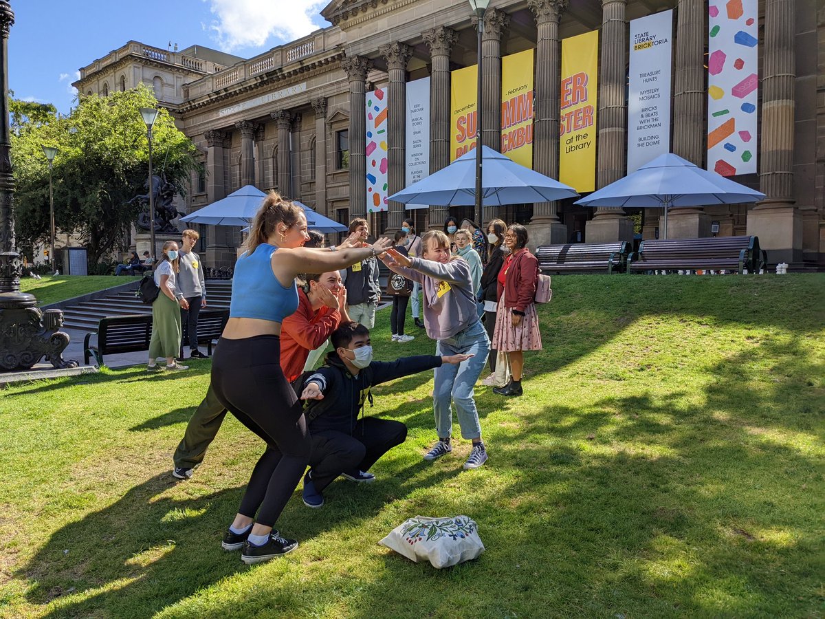 DrVanessaWong's tweet photo. We couldn't run our annual O' camp this year, but we were still able to welcome our new @Monash_Science Advanced Research students with an #urbanquest through the CBD https://t.co/bdeqXavFeE