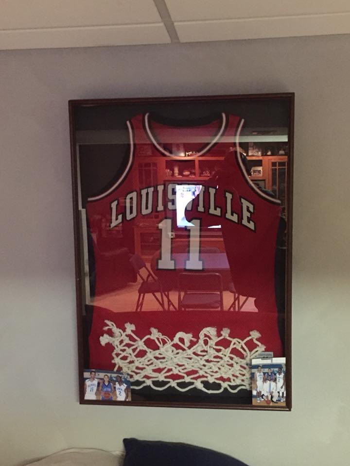 vuitton framed basketball