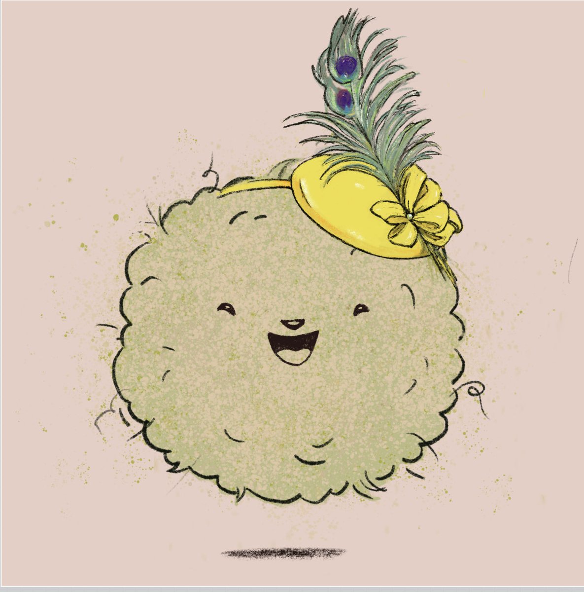 Hi! Are you also enjoying your cozy home with a #storm out there? 

#cute #happy #fluffy #character #dustball #dustbunny #hat #fascinator #happytoseeyou ##hopeyouareok #digitaldrawing #nftart #procreate #madewithapentip