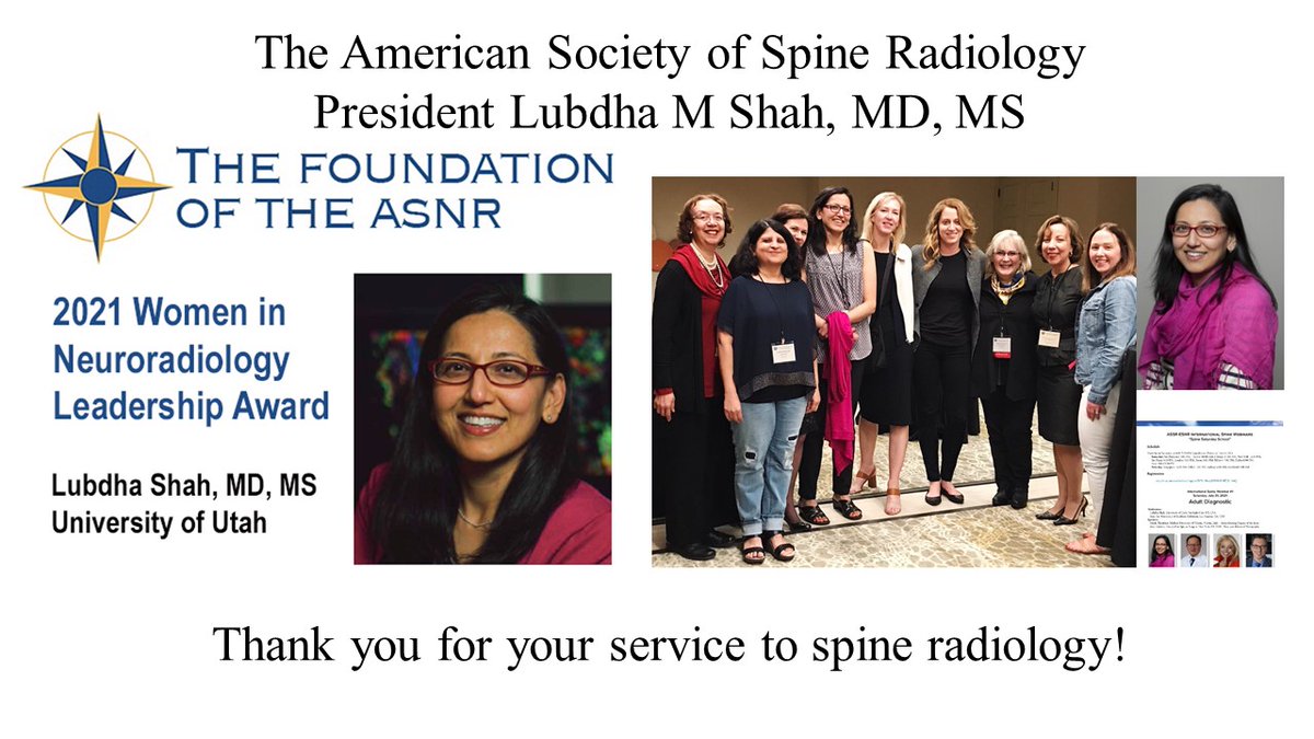 The_ASSR's tweet photo. We give thanks to our current president Dr. Lubdha Shah!  Looking forward to your amazing meeting at #ASSR22.  @lubdha_shah https://t.co/evMULIKfEw