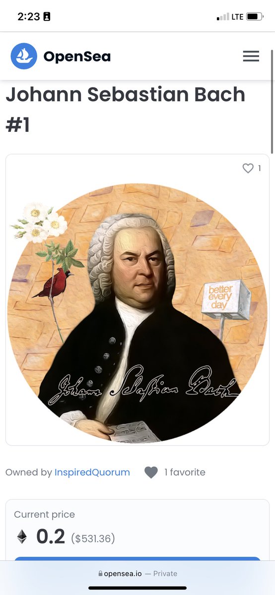 InspiredQuorum's tweet photo. .2 ETH | Johann Sebastian Bach #1 Inspired Quorum Member NFT to support music-centric programs for people with Autism and learning differences. https://t.co/nN6O1uuaZh - 🙏 Quote retweet. Ps Who is your hero? https://t.co/NViEhtmwqK