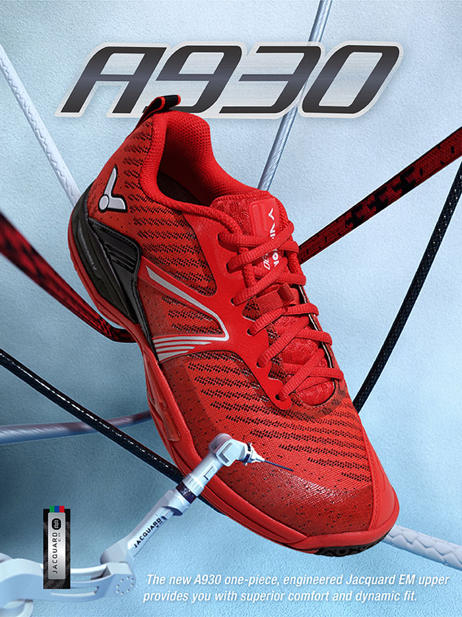 Da bi igralcem badmintona še naprej zagotavljali največje udobje, VICTOR še naprej skrbi za inovacije/razvoj materialov in tehnologij, rezultat razvoja pa je tu – izredno kvalitetni in vsestranski dvoranski copati Victor A930. Več na: loparji.si/dvoranski-copa…