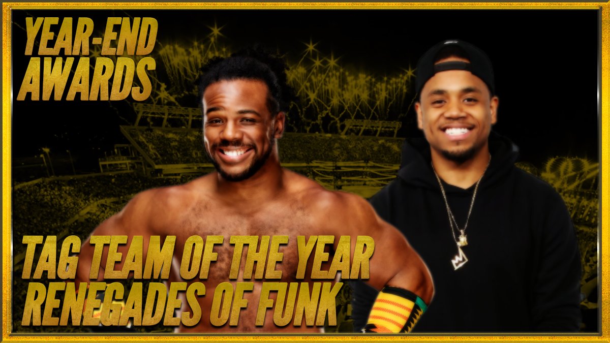 FGAwrestling's tweet photo. They are no longer a tandem, but when they were united, they were unrivaled. The Renegades of Funk (@xPlan_Cx @TJTechniques) take home the award for best tag team! https://t.co/TjFFkYCaar