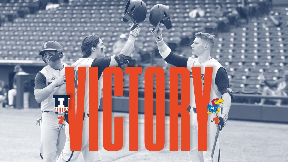 IlliniBaseball's tweet photo. #ILLINI WIN!!

🔸Sarver » 3-for-5, HR, 2B, 2 RBI
🔹Hutchings » 6 IP, 8 H, 1 R, 3 SO, 1 BB
🔸Doligale » 2-for-4, 2B, 2 RBI https://t.co/WFd7Rf7hIy