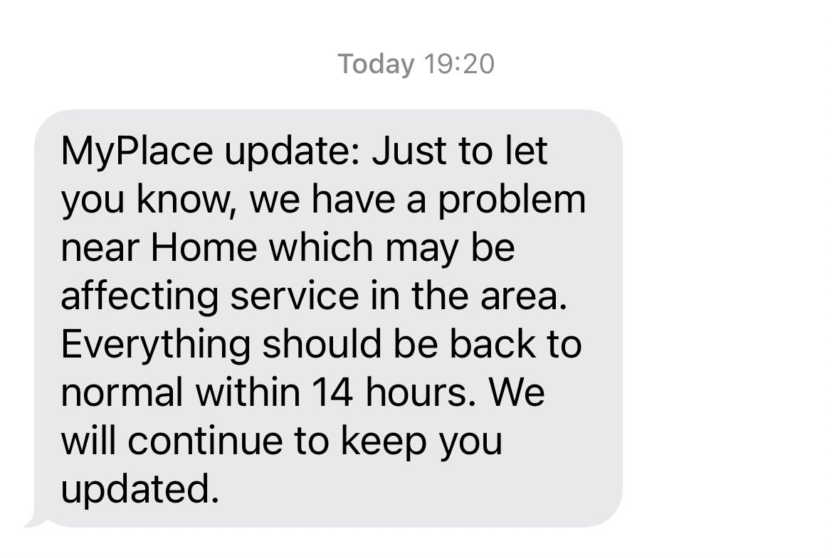 KateyAldred's tweet photo. @EE I get these messages multiple times per week, when will it actually be sorted out? Continually battle against no signal and from a business line. Absolutely zero signal again. Lately I don’t have signal more than I do 🤷‍♀️ #nosignal #EEnetwork https://t.co/RPBX1dJDJZ