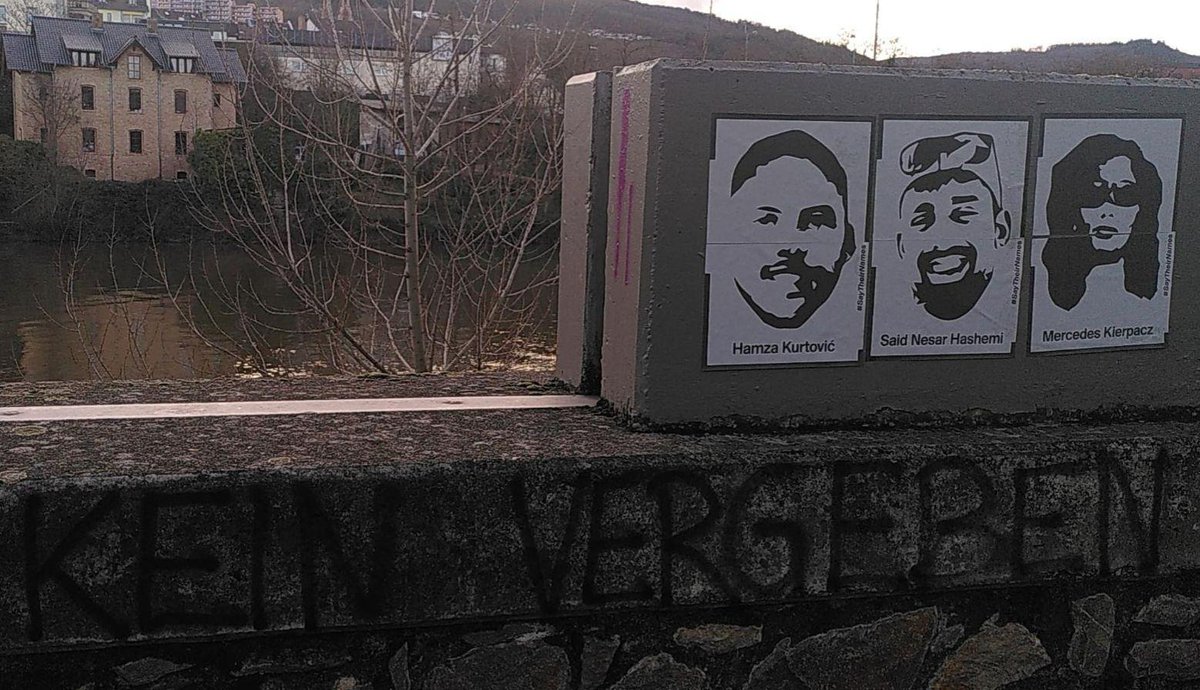 klimaaantifa's tweet photo. #Bingen gedenkt den Opfern von #Hanau!

In der ganzen Stadt wurden starke Zeichen gegen das Vergessen gesetzt!

Gegen Rassimus, Diskriminierung und den deutschen Staat, der in Hanau mitgeschossen hat!

#KeinVergeben #KeinVergessen #hanauistueberall #HanauWarKeinEinzelfall https://t.co/MYk1CrFS6g