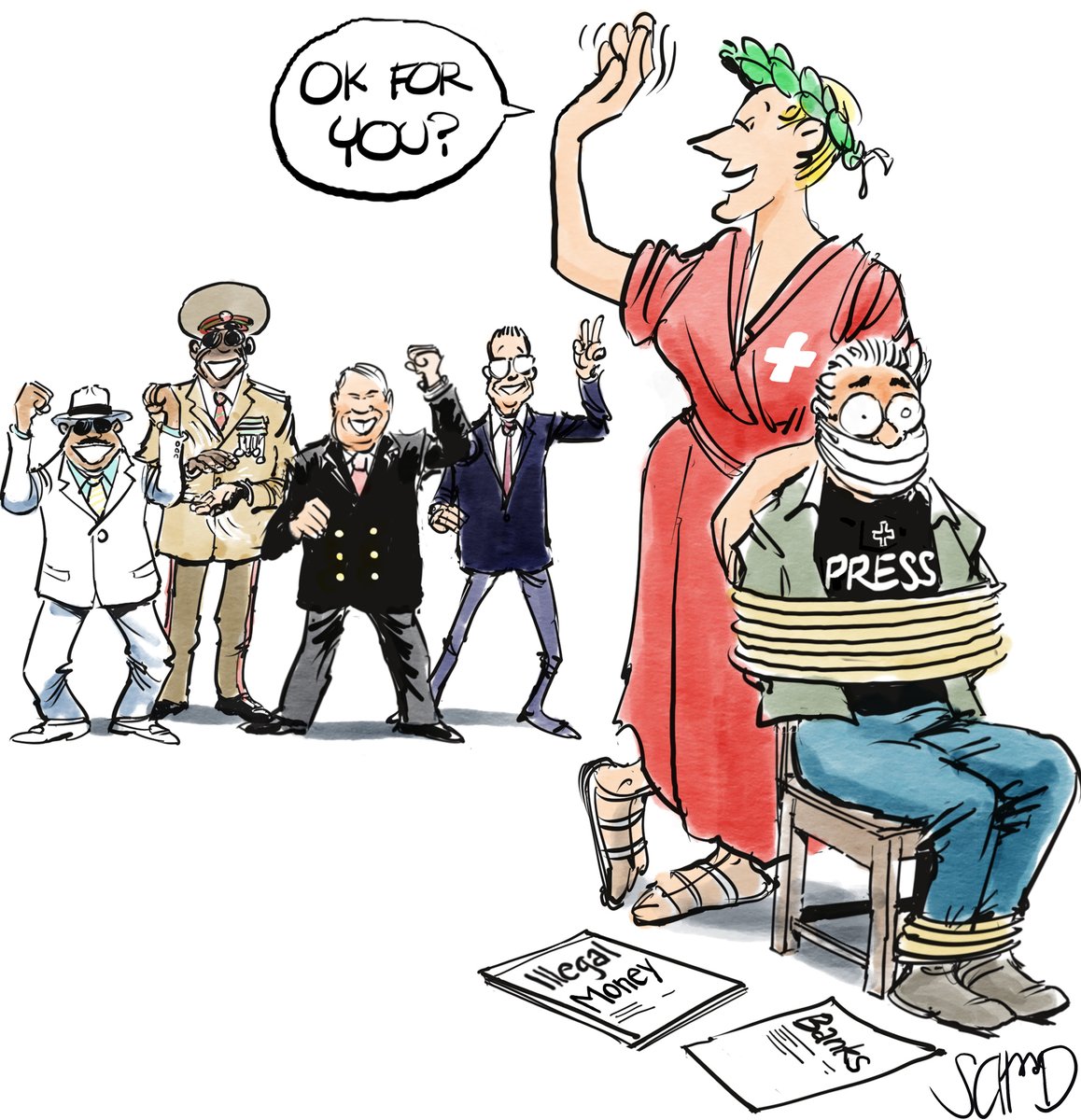 SylvainBesson's tweet photo. Appel de 4 rédacteurs et rédactrices en chef de grands médias internationaux - dont @lemondefr - pour dénoncer la menace que fait peser l'art. 47 de la loi suisse sur les banques contre la liberté d'informer: https://t.co/iWDHiohqH7 #SuisseSecrets https://t.co/V38b0J43bf