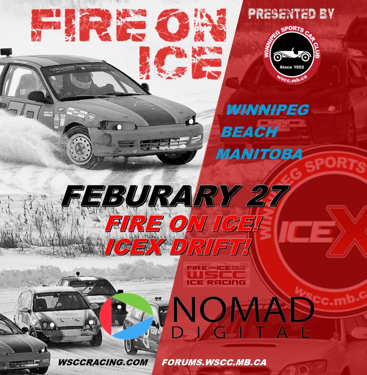 wscc_racing's tweet photo. Ice Racing Rescheduled! Winnipeg Beach Feb 27th - One day event – See you out on the lake!
Register at https://t.co/qatGcqd8Vv 
More info at https://t.co/37bpD1Gvw0
#wsccracing #wsccicex #iceracing #winnipegbeach https://t.co/DZr4Pgn9vG