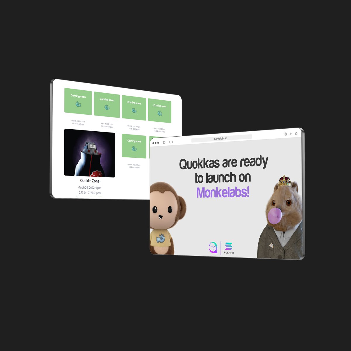 QuokkaZoneNFT's tweet photo. We're launching on #MonkeLabs! 🎉

You can see our roadmap and whitepaper from our website!
https://t.co/h0BVfffoJp

Here is our Discord:
https://t.co/WrgOf6yTC2 https://t.co/dupj82GKQA