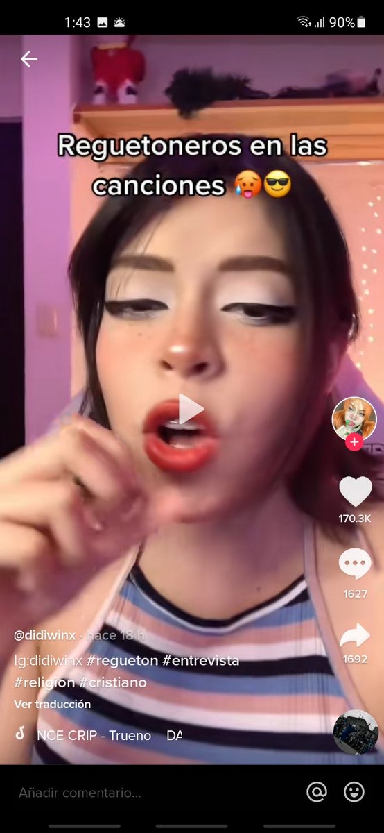 Sebaas21_'s tweet photo. @ricardomedijo Creo que hablan de esta chica, hizo el chiste de los reguettoneros en sus canciones y después en entrevistas le agradecen a Dios. (CREEOOOOO) https://t.co/lXnRd74wbS