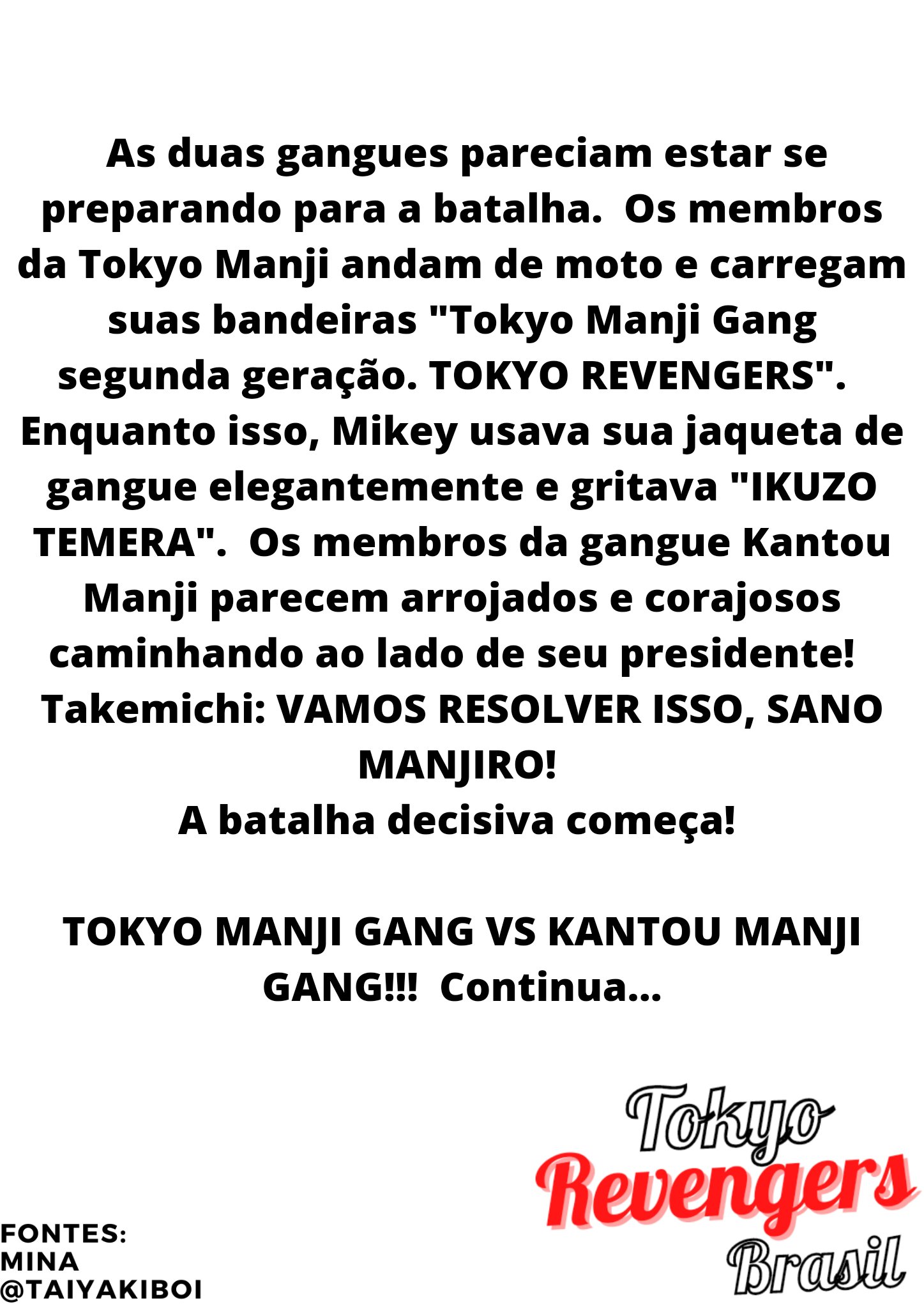 Tokyo Revengers Brasil on X: 🚨 NOTA OFICIAL TRADUZIDA! Cr: @NerivanKazuto  muito obrigada!  / X