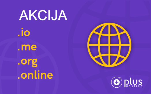 AKCIJA - Zanimljivi .tld-ovi po promotivnim cijenama!
Odaberite svoju idealnu domenu na: plus.hr/domene/