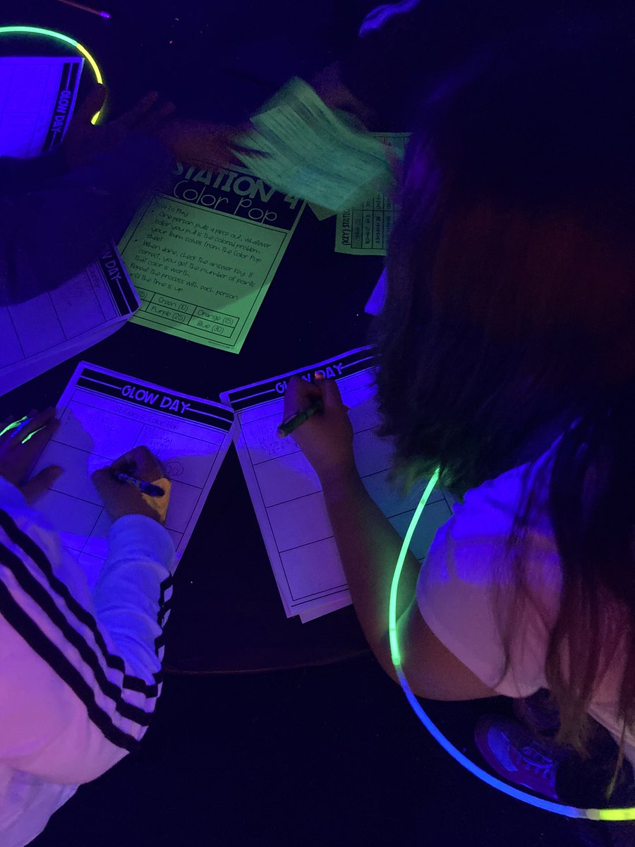 Glow day! What a way to combine math and neon!!! <a href="/FoundationDms/">DMS Foundation</a> <a href="/DMS_Counselors/">Dickerson Middle School Counselors</a> <a href="/DickersonMSCobb/">Dickerson MS</a>