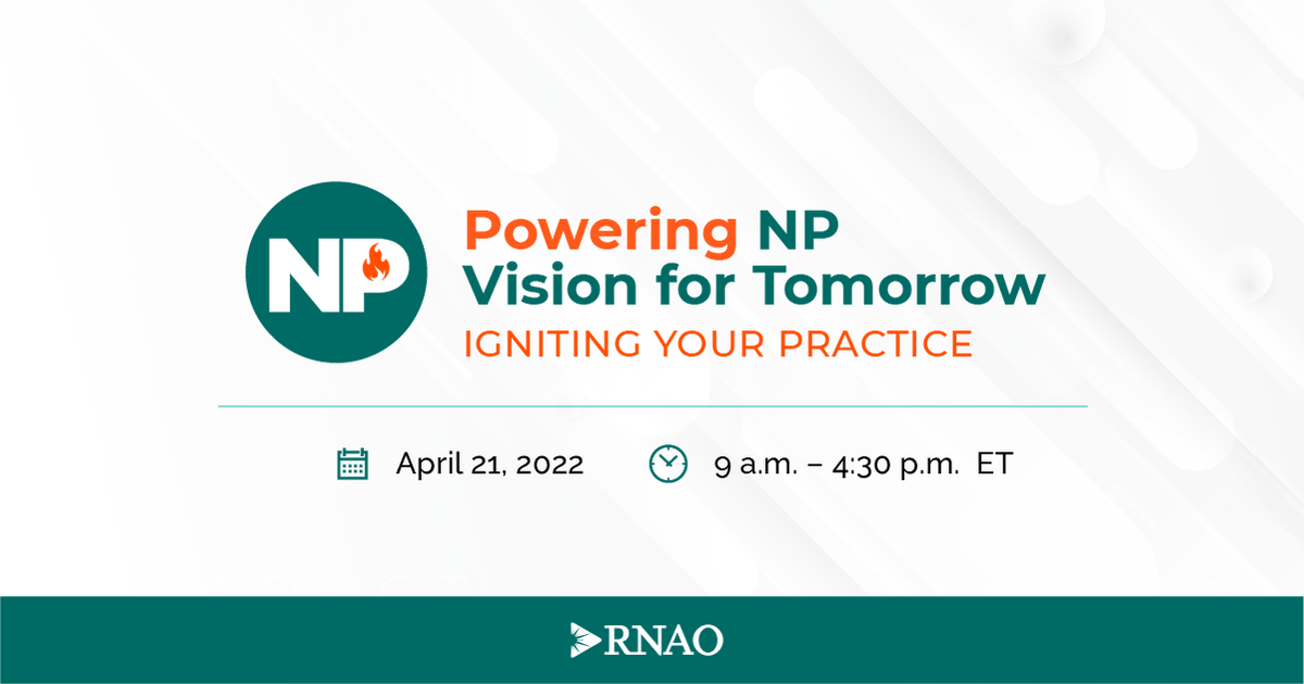 RNAO's tweet photo. This year's #NPInstitite event will:
➡️ ignite passion for clinical excellence
➡️ exchange knowledge & expertise on clinical & client care issues affecting NP practice incorporating lessons learned during COVID-19.
NPs, register to join us on April 21: https://t.co/EMfOwlDy78 https://t.co/KGD7reVkGn