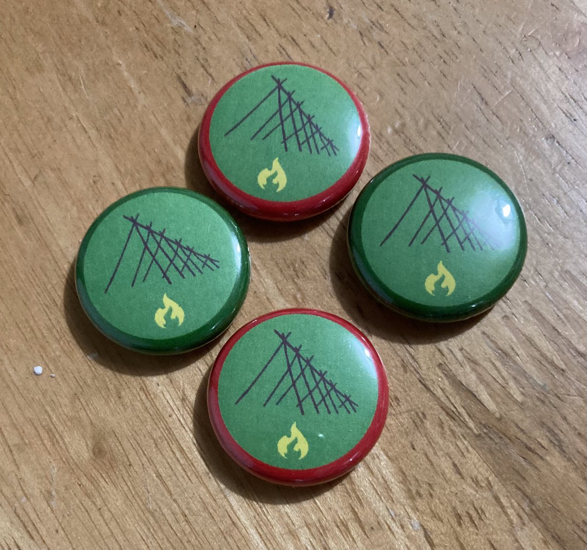 BushcraftersCIC's tweet photo. Foundation &amp; Advanced shelter proficiency badges have arrived.  Looking forward to presenting these to the members of the Bushcrafters club on Thursday. https://t.co/VxarxPUksq