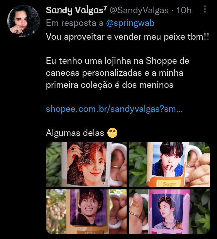 springwab's tweet photo. A @SandyValgas tem uma loja apaixonante de canecas dos meninos, sinceramente eu já quero ter a minha 🥺 confiram a lojinha 

https://t.co/6gEnbcqDVn https://t.co/pyBI0TEsW8