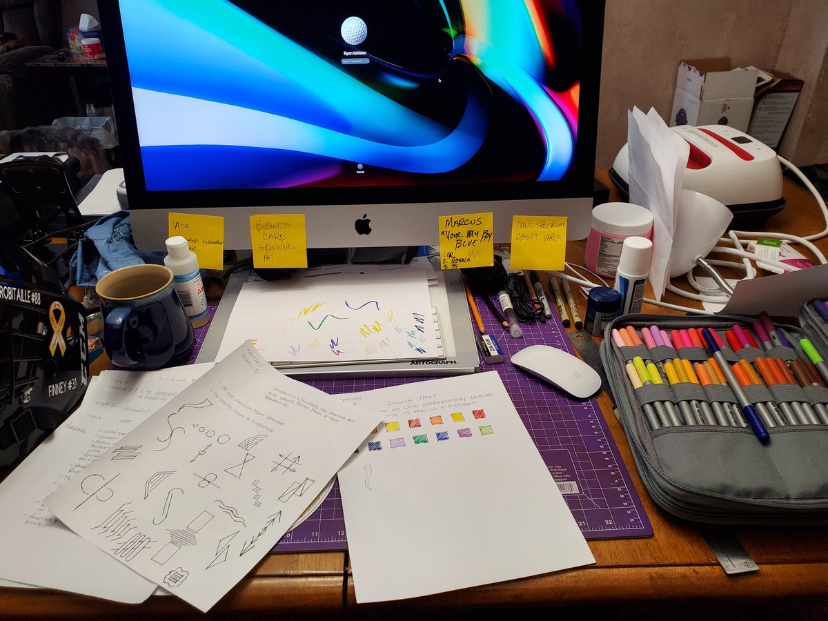 Ryan_Isbister's tweet image. Might need to clean off this table before supper lol
#latelearner 
#GraphicDesign 
#homeworkbeforeyoueat