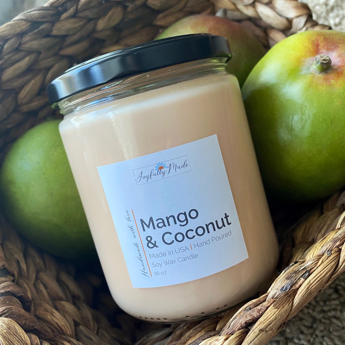 JoyfullyCandles's tweet photo. My customers' favorite spring scent so far, for only $15! Soy wax that burns 50% longer, homemade, and hand poured.π₯πβ€
#mangos #coconutsoywax #candles #candlemakingfun https://t.co/4GwlljOEZb