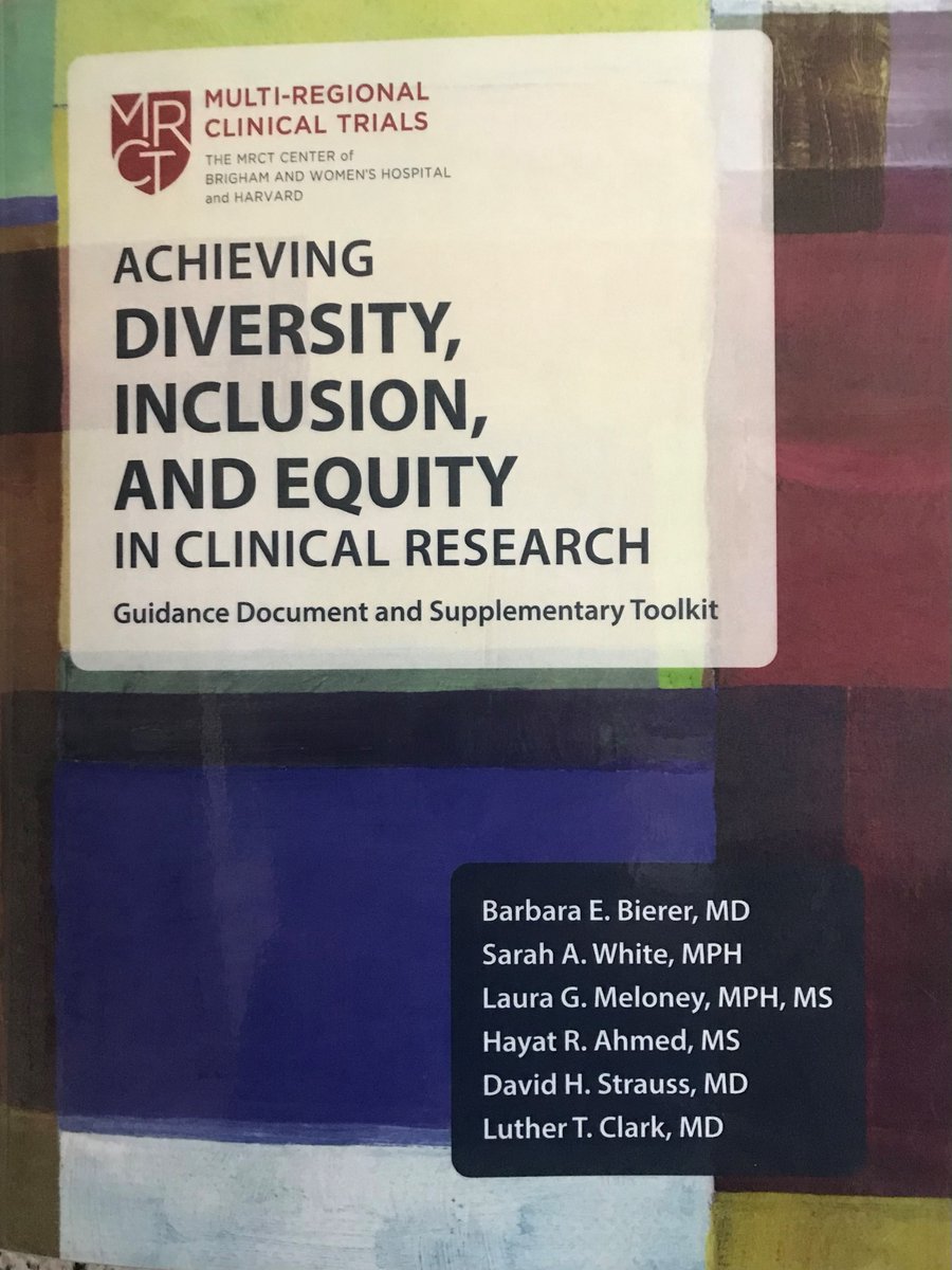 #RecommendBook. I've just started the book of the <a href="/MRCTCenter/">Multi-Regional Clinical Trials Center</a> about #diversity, #inclusion and #equity in #clinicalresearch . I'm learning and enjoying it a lot. I fully recommend this book if you want to incorporate in your projects the real sense of diversity in #clinicaltrials