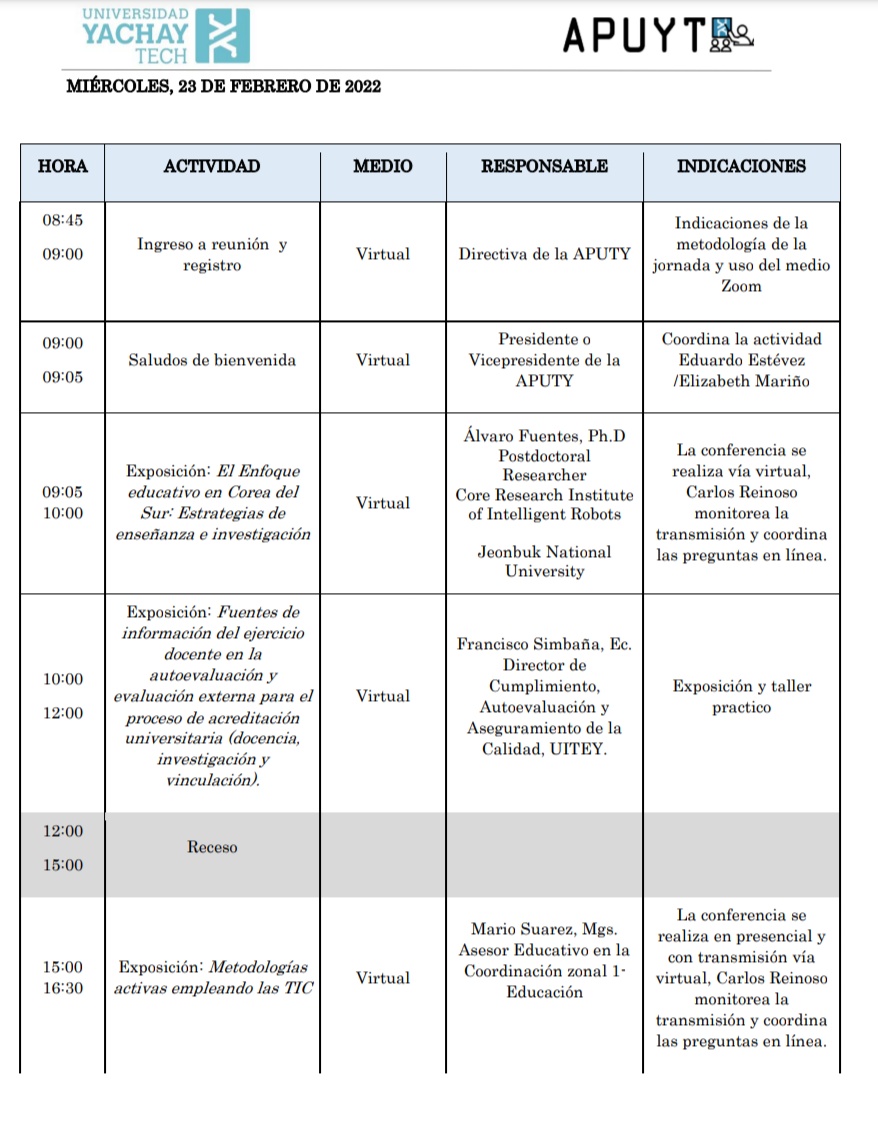 Asoc. de Profesores de la Universidad Yachay Tech tweet media