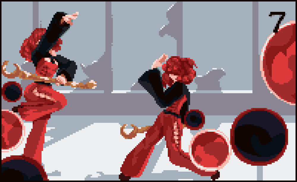 nullbit_art's tweet image. #pixelart #ドット絵 #NieRReplicant 
No one stops.