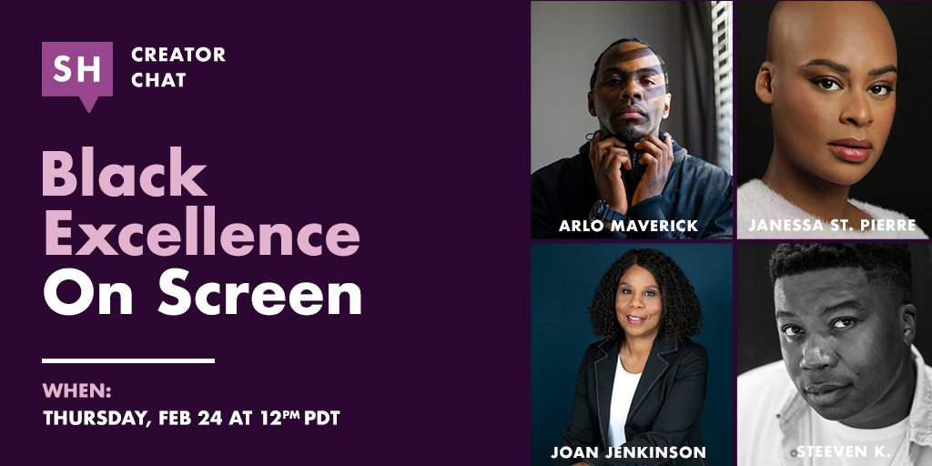 STORYHIVE (@storyhive) on Twitter photo 💥 ICYMI 💥 Our next Creator Chat will feature newly funded @janessastpierre, <a href="/ArloMaverick/">Arlo Maverick</a> and Steeven K., in conversation with Joan Jenkinson of the <a href="/BLKScreenOffice/">Black Screen Office | Bureau de l'écran des Noirs</a>. Join us for conversation all about Black Excellence on Screen. ➡️ zoom.us/webinar/regist… 💥 ICYMI 💥 Our next Creator Chat will feature newly funded @janessastpierre, <a href="/ArloMaverick/">Arlo Maverick</a> and Steeven K., in conversation with Joan Jenkinson of the <a href="/BLKScreenOffice/">Black Screen Office | Bureau de l'écran des Noirs</a>. Join us for conversation all about Black Excellence on Screen. ➡️ zoom.us/webinar/regist…