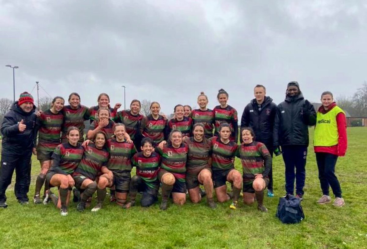 No Sarries rugby today so off to see two of the clubs’ partner sides in the Hertfordshire wind &amp; rain: congratulations <a href="/tabardwomen/">Tabard Women</a> 🆚 <a href="/FulleriansWomen/">Fullerians Ladies</a> on a good game despite the conditions. The visitors took the win on the pitch but all were in high spirits in the bar after.