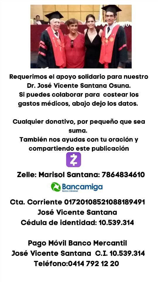 Amigos, el profe Dr. Santana, necesita nuestra ayuda.