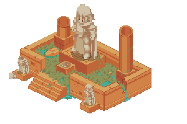 PixelFitz's tweet photo. First Isometric background done. Practice makes progress!

#pixelart #pixelartist #isometric https://t.co/lSuIJ31oCC