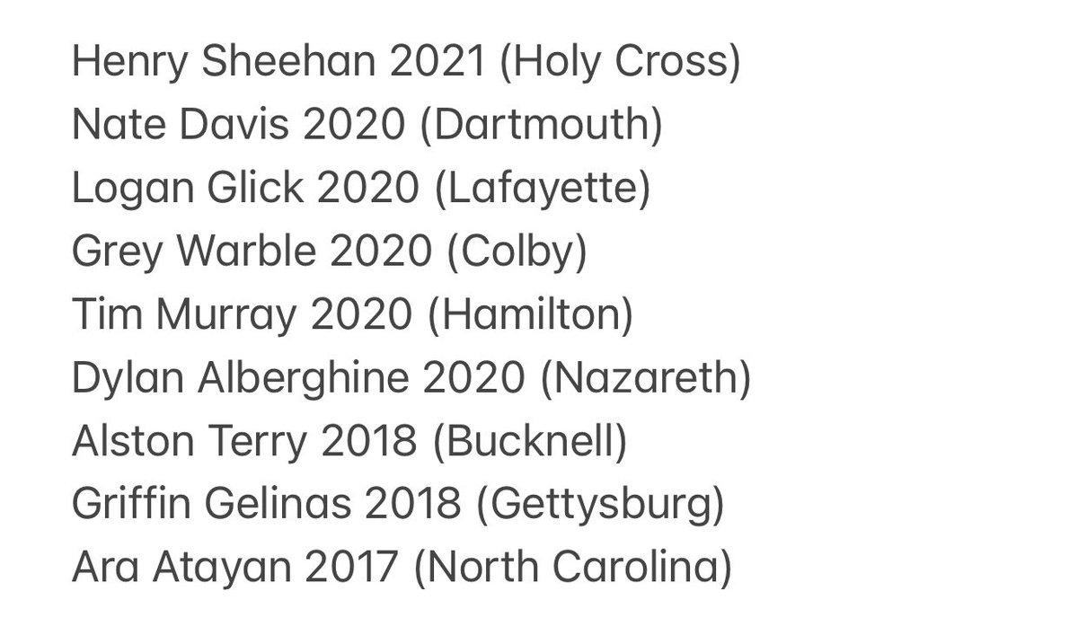 bronxvillelax's tweet photo. Good luck to our 9 alumni as the college lacrosse season starts. We are proud of all of you and keep representing Bronxville! #ExcellenceThroughCommitment #CourageToCompete https://t.co/W9aTh03lCe