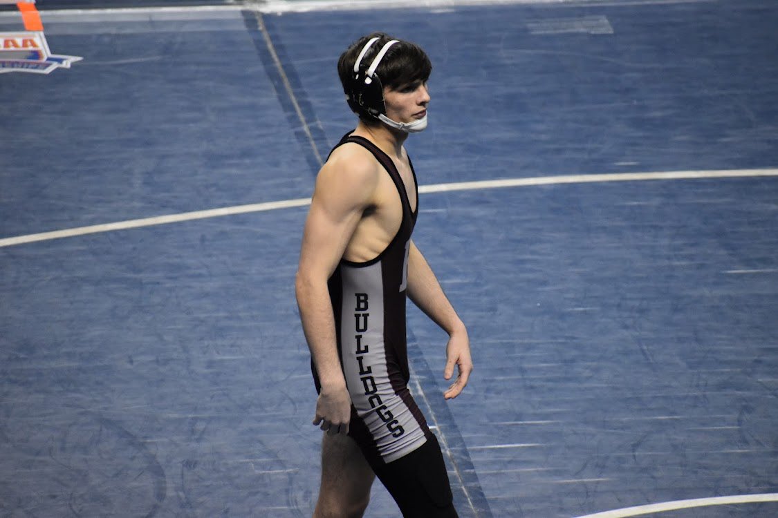 BulldogsWrestl1's tweet image. Congrats to Senior Bulldog Connor Goodman 🥈 2022 @NCHSAA 2A 132 State Runner up🥈Connor ends his high school career with an overall impressive 165-31 record including 114 pins 🧷 @JMRHS_Athletics @CarolinasMat @SeWrestle @JMRHSPrincipal @CJemalHorton @JMRHSNews