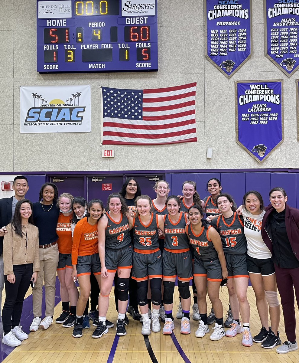Final. 

Caltech 60 - Whittier 51

We wanted in!🧡
