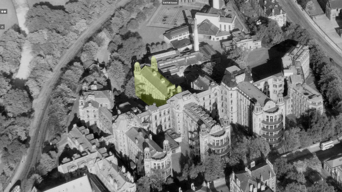 PastGlasgow's tweet photo. The highlighted building is what's currently being demolished. https://t.co/UrVEOdmsSQ