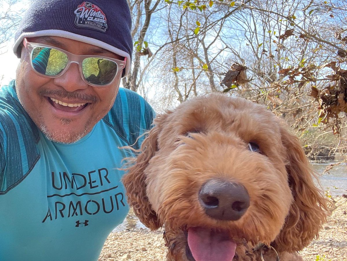 Predxican98's tweet photo. Scout so happy to go for a run 🏃🏽♂️ this beautiful sunny Sunday!! She is now like can we go home now… My amiga Peluda disfrutando una corrida 🐕 Petrona es bonita tarde del Domingo!! #yodecidicorrer #entrerunners #manicomiorunners #yoelegicorrer https://t.co/weHgQPcDvU