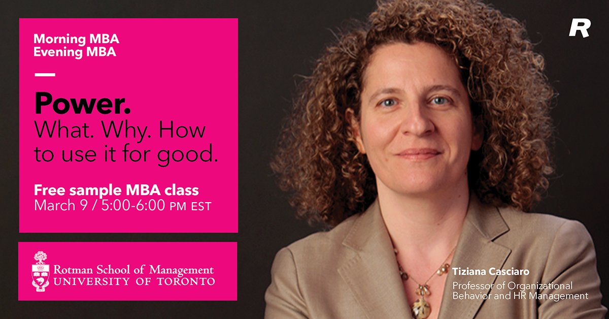 RotmanMBAMFin's tweet image. buff.ly/36hix6G Whether you're starting to consider career advancement or are investigating MBAs, you're invited to this sample class. See how our Morning/Evening MBA can help develop your skills—while you work. Weds. March 9, 5-6 pm EST. Free, no obligation @rotmanschool