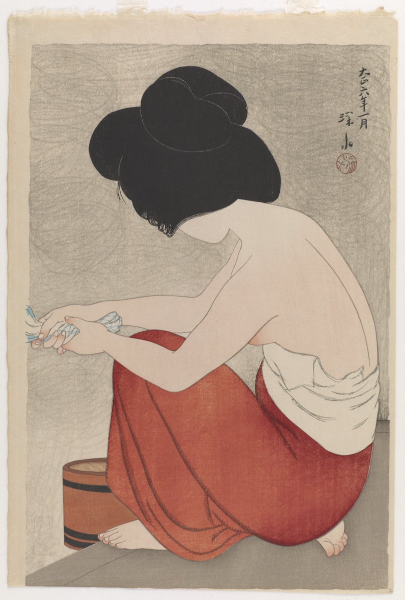 JapanTraCul's tweet photo. After the Bath by Itō Shinsui, 1917

#shinhanga https://t.co/QZyfv6HN5h