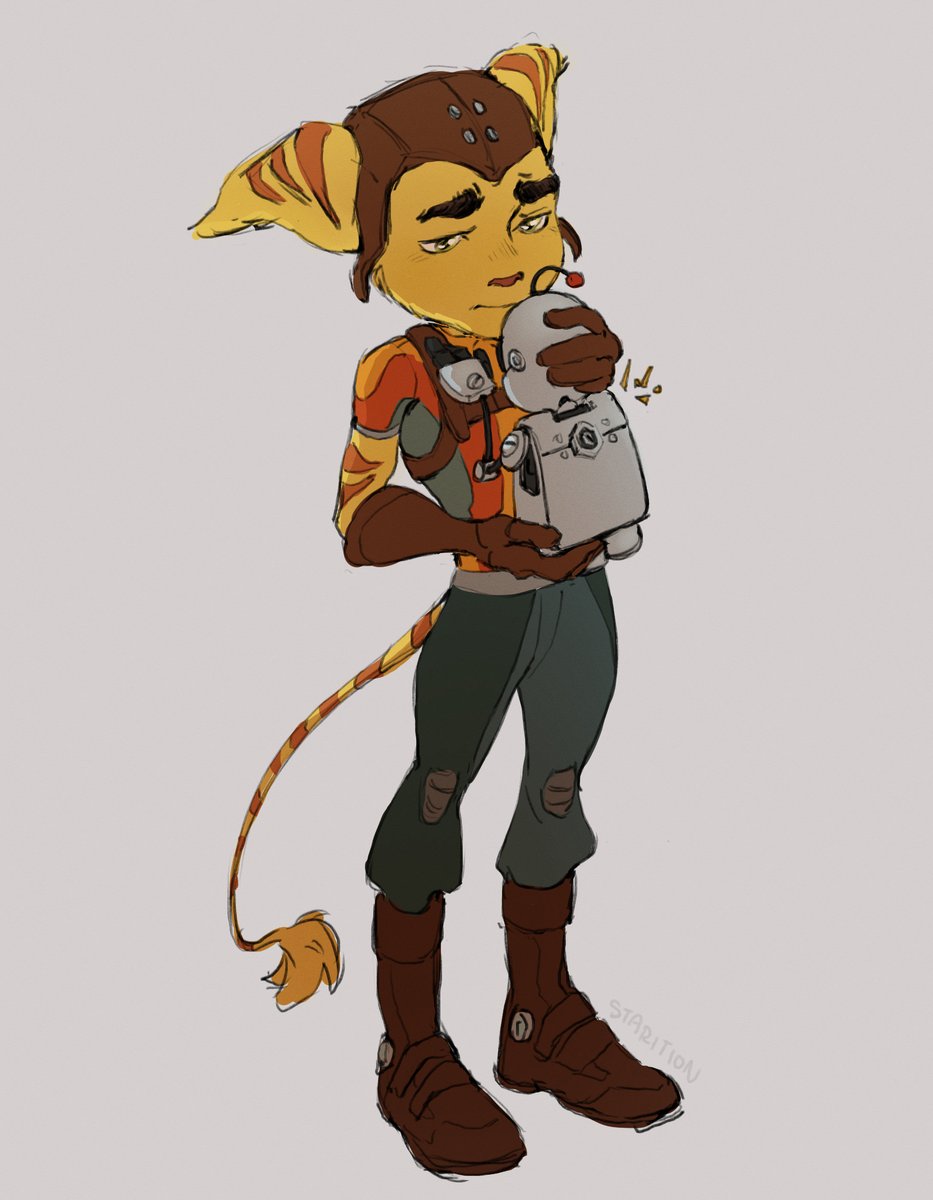 starition's tweet photo. Clank looks like he needed a hug at least 1000 times during the game ;_;
#RatchetandClank #art https://t.co/0pUfqKNk7s