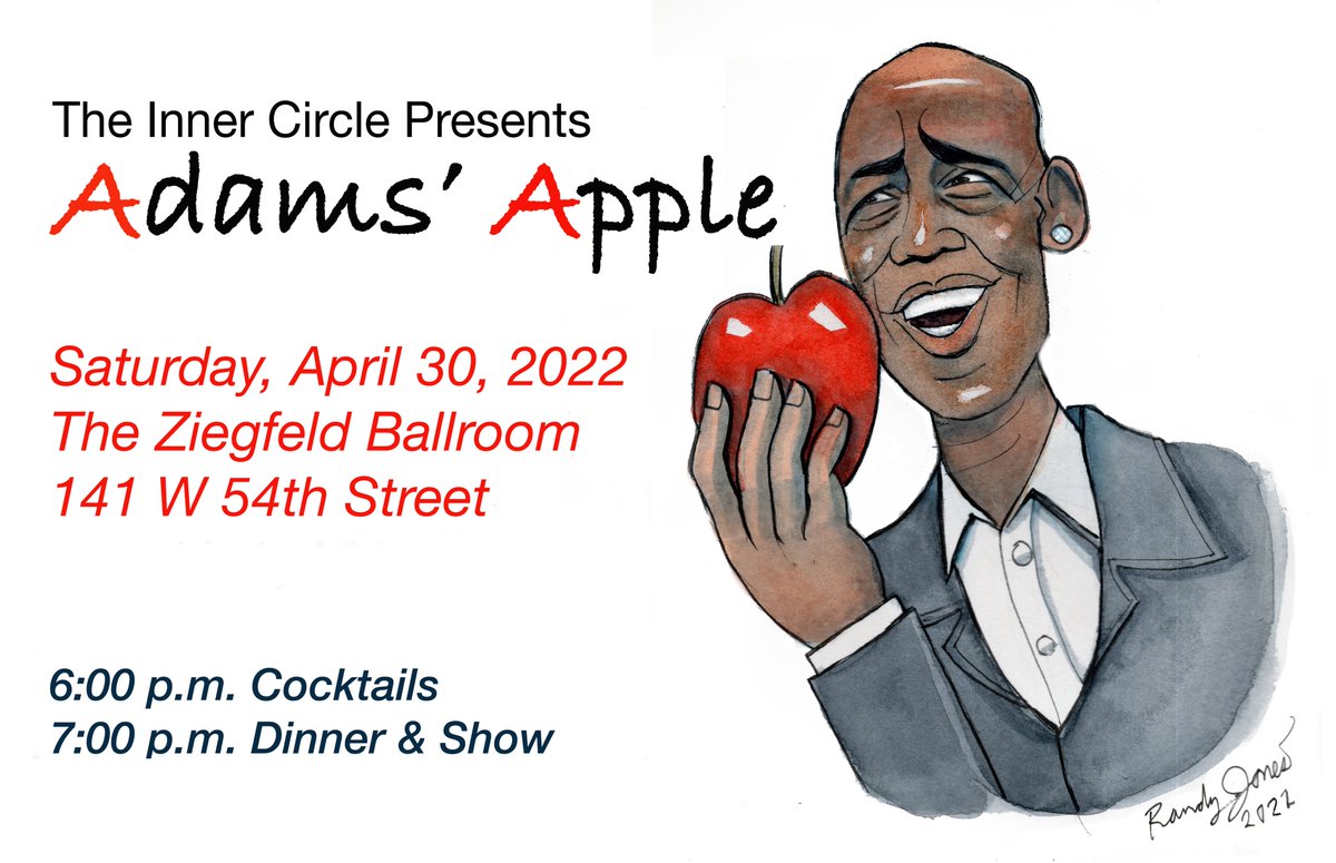 THE INNER CIRCLE SHOW IS BACK FOR 2022! Don't miss this year's show, ADAMS' APPLE, at the fabulous Ziegfeld Ballroom on April 30th. Get tickets to the gala -- and to our dress rehearsal on April 29th -- here: innercircleshow.com