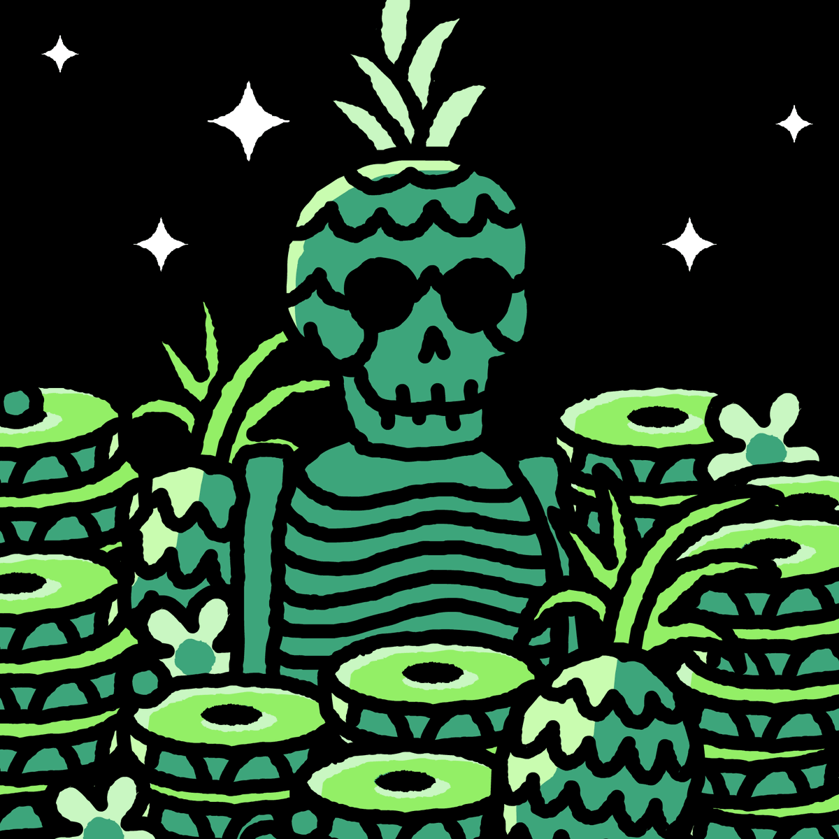 How many RTs do i need this to get @100moonshot to change his pfp to an <a href="/nahfungiblebone/">Nah Fungible Bones</a> #bonefam #NFT #nftcollector #NFTs