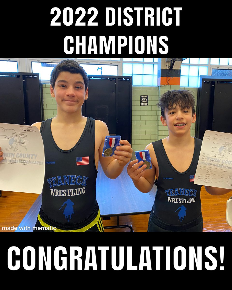 Congratulations to our 2022 12U District Champions!