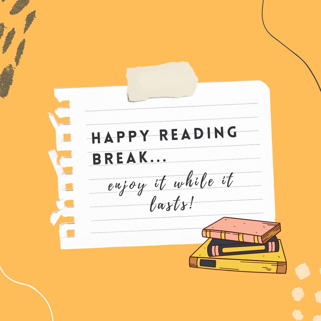 KPUorientation's tweet photo. Reading break begins this week, enjoy your rest and repair time (while it lasts)! https://t.co/VEqbsy1Jcp