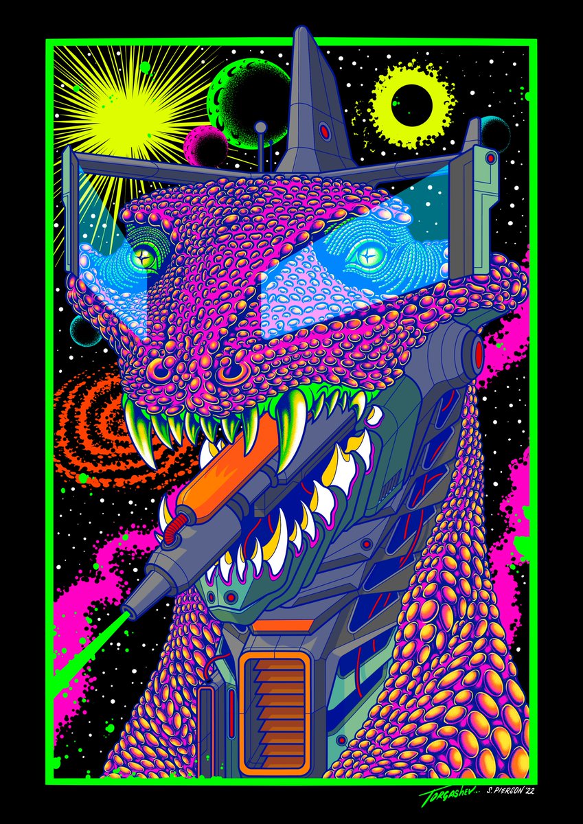 _sampierson's tweet photo. Were LIVE and it's time to share both of the completed pieces for Fusion Illusions a collaboration between @vasilijtorg and myself. POLYMORPHIA & GALACTIC REPTILIAN - Both are an edition of 10 split between Vasilij and myself.
https://t.co/fX5yLvClTM https://t.co/ygDvKLDsA7