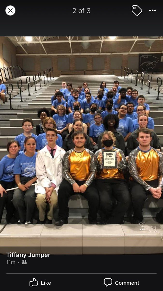HawksUnion's tweet photo. Congratulations to our Golden Hawk Band. They competed and took 1st Place for indoor percussion at the Rock the Den Winter Guard competition on Saturday! #GoHawks @SBebeee_BUHSD https://t.co/RpyO0kXmXI