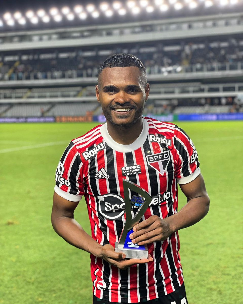 SaoPauloFC's tweet photo. 🅰️✔️ Com duas assistências, Nikão foi eleito o melhor jogador do clássico!

#VamosSãoPaulo 🇾🇪 https://t.co/Q6My33Wlod