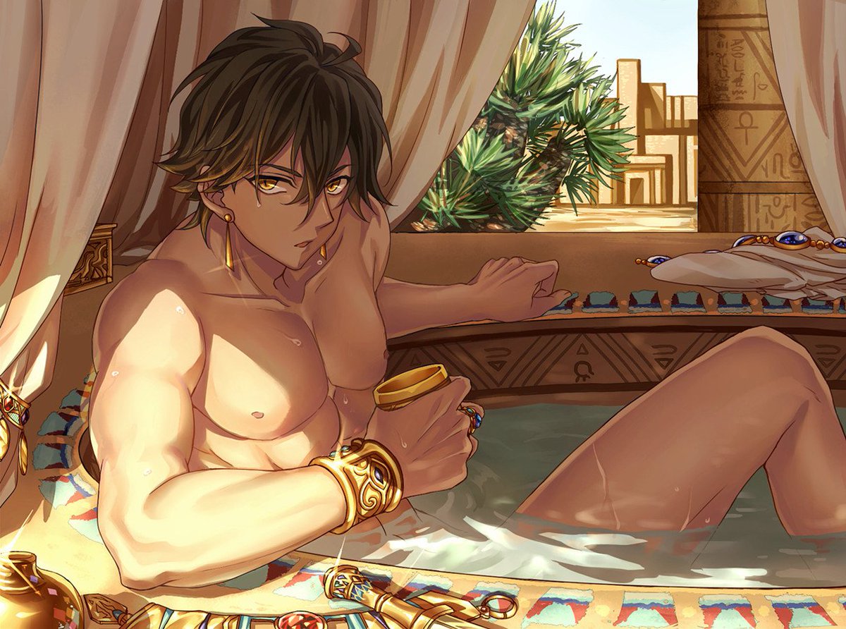 Arceus enjoying a bath for #SeductiveSunday